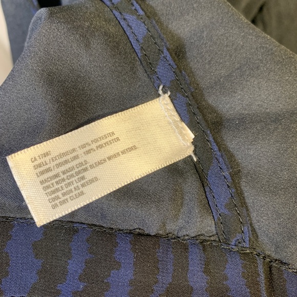 Gap Cowl Neck Navy & Black Striped Top - Picture 5 of 5